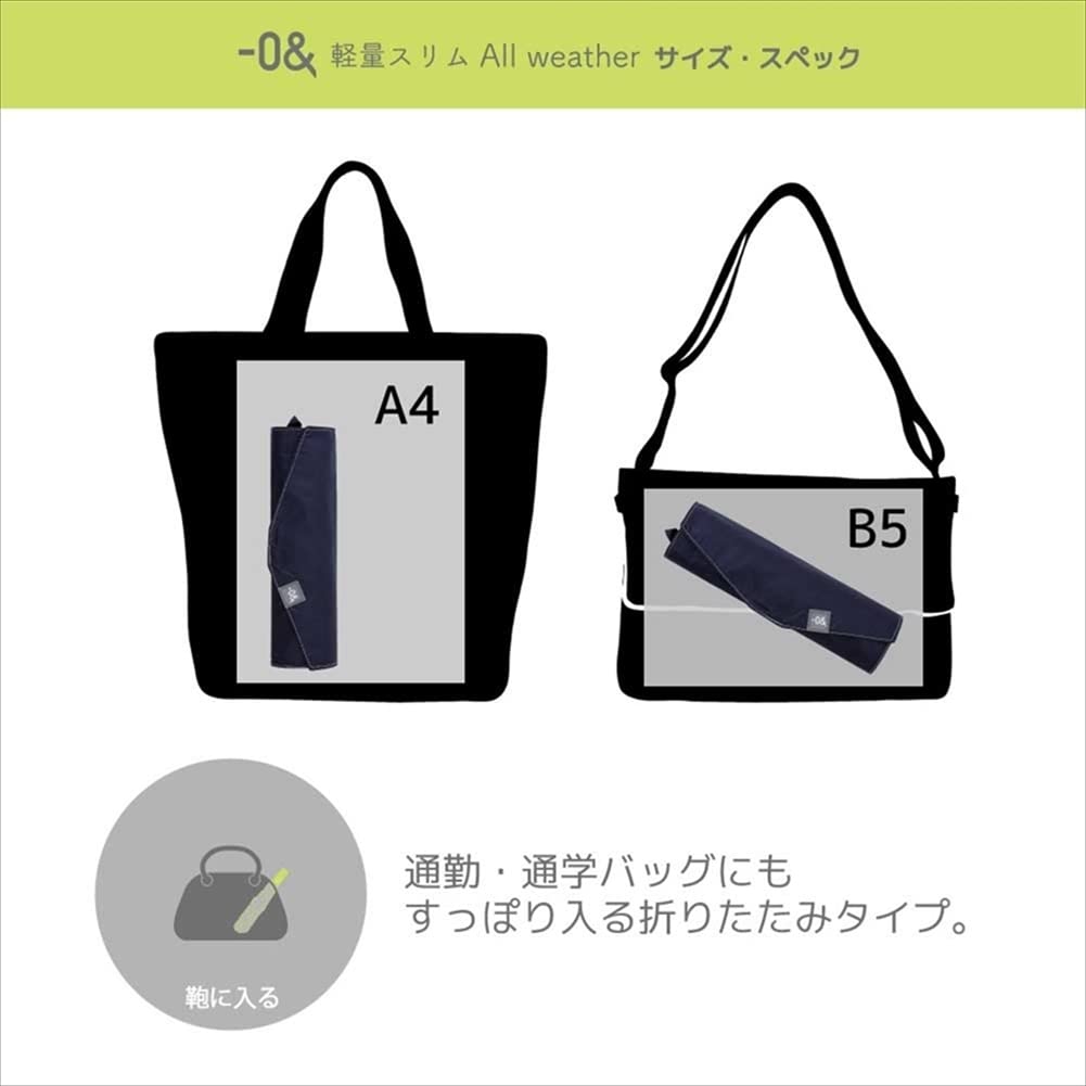 Зонт складной Ogawa Parasol Light UV Heat Water для солнечной и дождливой погоды 5 унисекс 52308, легкий, тонкий, мужской, женский, серый, блокирующий,