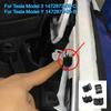 4PCS Front Bumper Box Buckle Hoods Trunk Clips Plastic Fixed Clip 1472872-00-B For Tesla Model 3 Y 2020-2021 Car Accessories