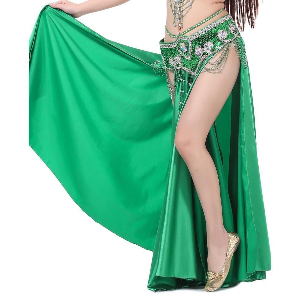 Tassels Dancing Skirt Shining Belly Dance Skirt Fashion Show Costumes Women
