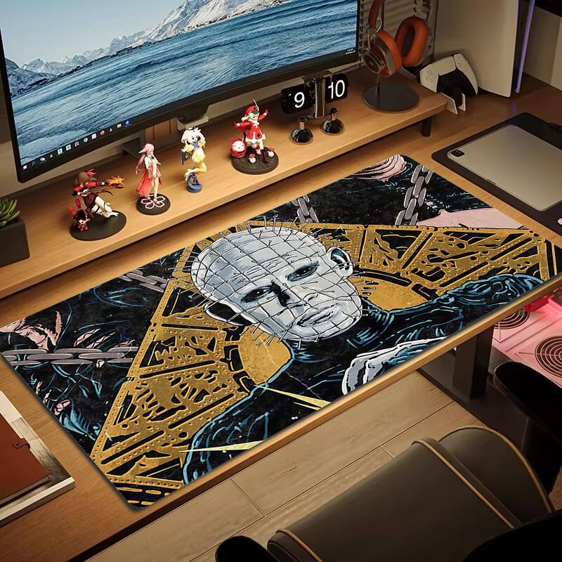 Pinhead Print  Cushion Non-slip Laptop Tablet Big Mousepad XXL Mat Mini PC Playmat With Lock edge