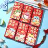 6pcs Chinese Style 2025 Snake Year Red Envelopes Traditional Money Packet  Wedding Birthday