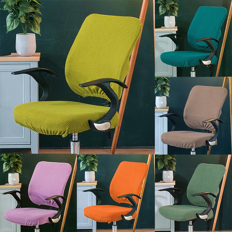 Elastic Computer Chair Cover Solid Spandex Armchair Slipcover Anti -Dirty Protective Office Funda Silla Strech Gaming Chair Cover