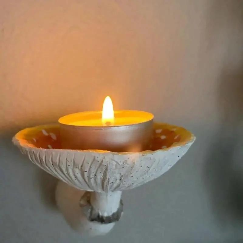 1pc Mushroom Storage Rack, Sundries Storage Decoration, Wall Hanging Mushroom Head Decoration, Wall Decor Home Decor, Room Decor