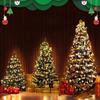 LED with Ring Christmas Tree Lights, Decorative Roof Lights String Garden Courtyard Outdoor Wall Tree Coat Waterfall Lights