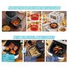 Силиконовый поддон для аэрофритюрницы Квадратная корзина для аэрофритюрницы Антипригарный противень Кухонная посуда для пиццы, жарки, для квартиры, для торта