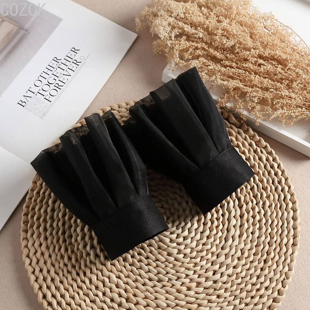 DIY Detachable Cuffs Cuff Extension Embroidery Lace Daisy Fake Sleeves Elastic Wild Wrist Pleated Organ Lolita Fake Sleeves