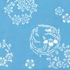 Tenugui made in with a flower pattern Niwa-zome (hand towel) - Chu-dyed, 100% cotton, Japan,