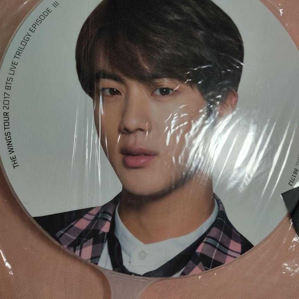 [USED] JIN BTS WINGS Fan MAGIC SHOP MS Flag