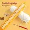 DIY Knitted Scarf Tool Set: Compact Weaving & Neck Warmer Yarn Machine