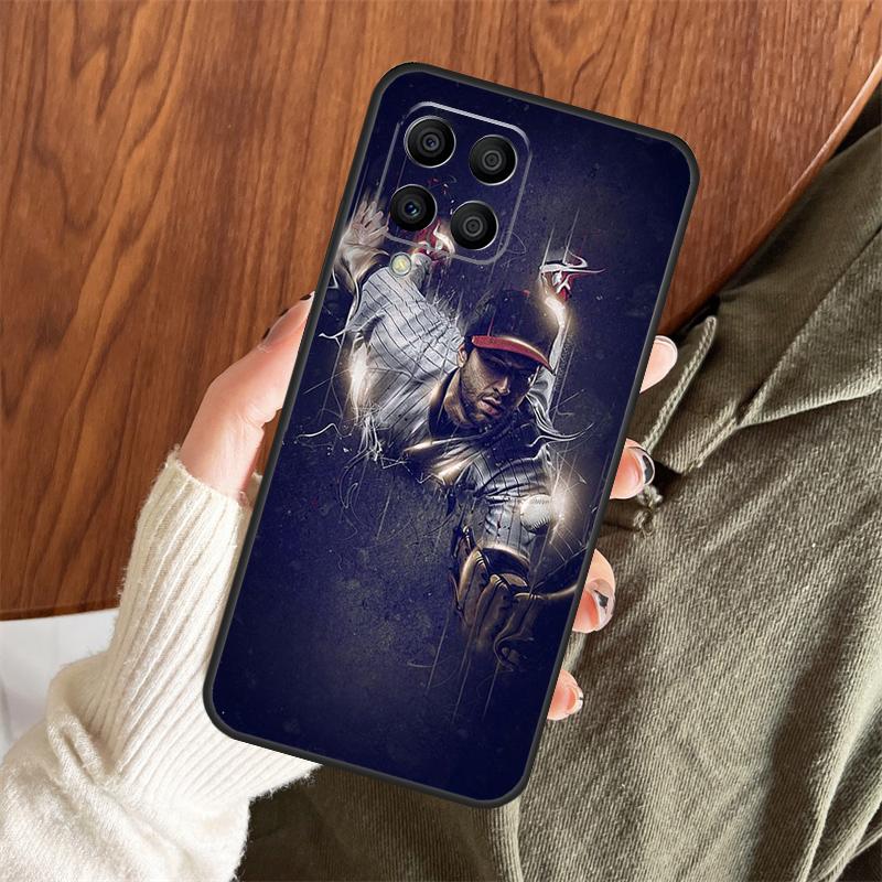 Кейс для телефона Samsung Galaxy M12 M32 M52 M35 M55 M15 M11 M13 M14 M06 M16 M36 M56 M31 M53 M34 M54 с рисунком бейсбольного мяча