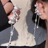 Pearl Tassel Ear Bone Clip Without Ear Holes, Women's Earrings with a Sense of Niche Design, High-end Earrings with Versatile Temperament