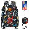 Cristiano Ronaldo Print Backpack Youth Student School Bag Unisex Casual Travel Backpack