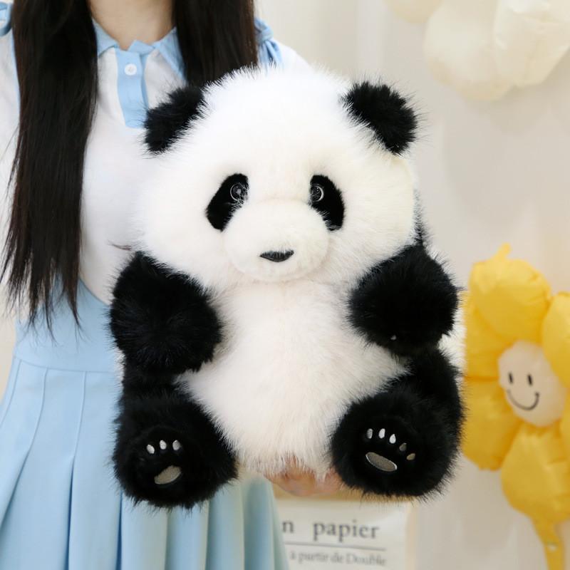 Adorable Authentic Plush Panda Toy Soft Stuffed Animal Gift For Girlfriend 35cm 45cm Options Available
