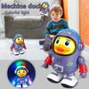 Space Duck Dancing Toy New Cartoon Space Swinging Colorful Light Music Ducks Animal Electric Dancing Walking Yellow Duck Baby