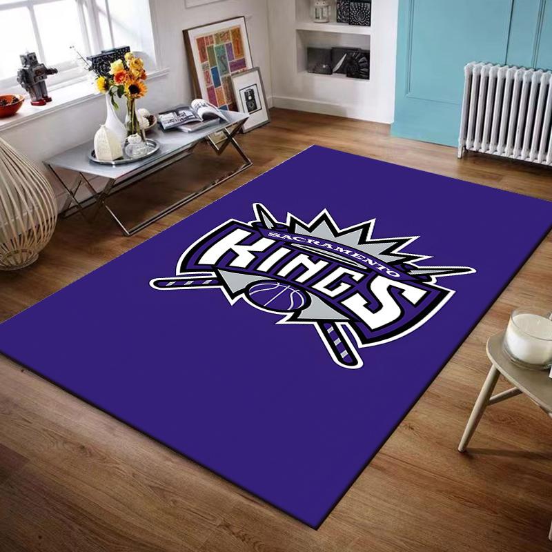 Sacramento Kings Logo Design Rug Non-slip rug suitable for living room and bedroom sofas