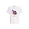 Polo SS23 Equestrian Knight Print Crew Neck Short Sleeve T Shirt Men Tops White 710909588-002