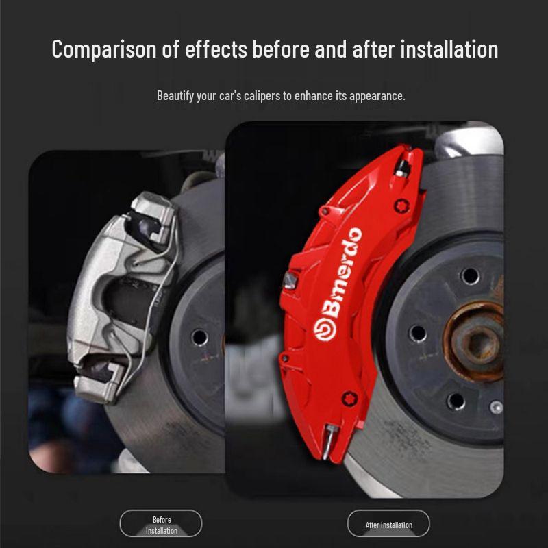 Hongqi Car Brake Caliper Covers: H5, H6, H7, H9, HS3, HS9 Aluminum Alloy Decorative Protection
