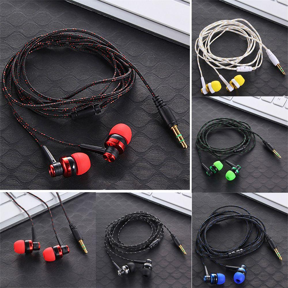 Portable Wired Bass Stereo HiFi Headphone 3.5mm Earbuds In-Ear Earphone