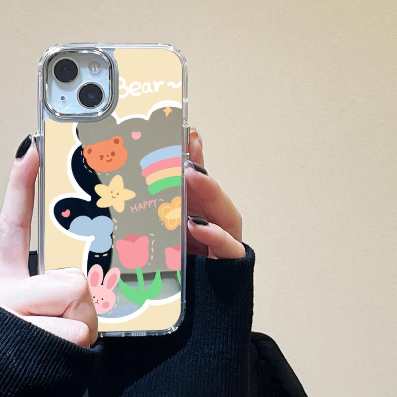 Зеркальный чехол для телефона Clouds Stars для iPhone 15 Pro Max, чехол для iPhone 11 16 12 13 14 Pro Max Plus XS, противоударный чехол-накладка Funda