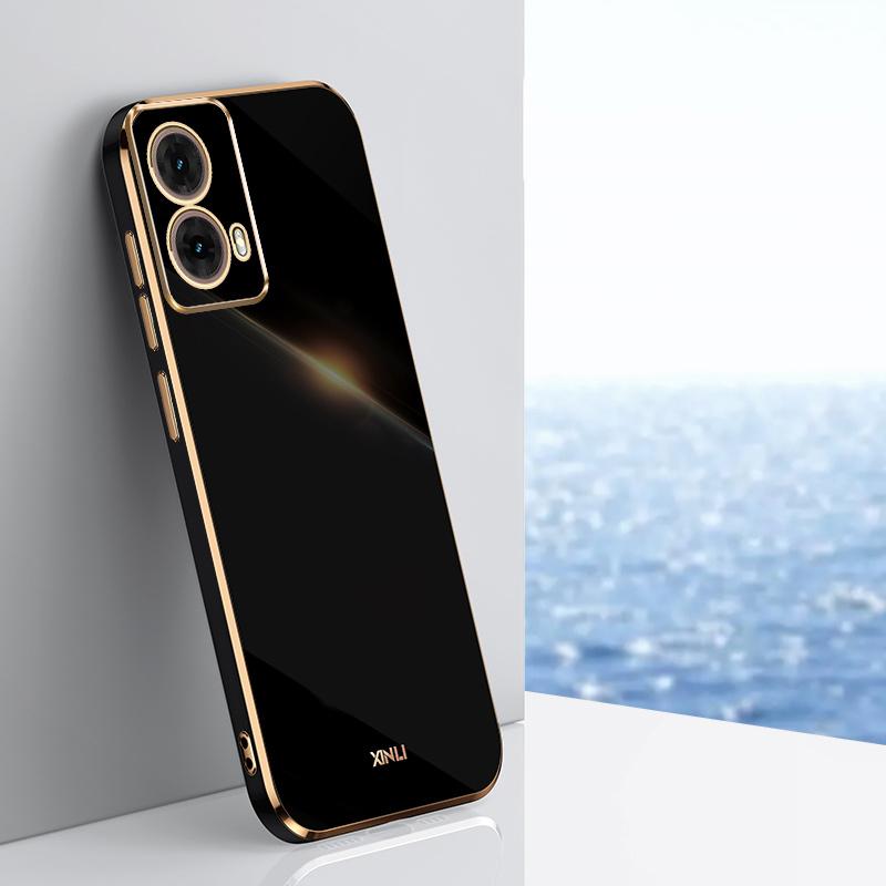 Роскошный чехол для Motorola MOTO G85 5G с покрытием, мягкий силиконовый чехол для защиты линз TPU, противоударный чехол для телефона MOTO G85 5G