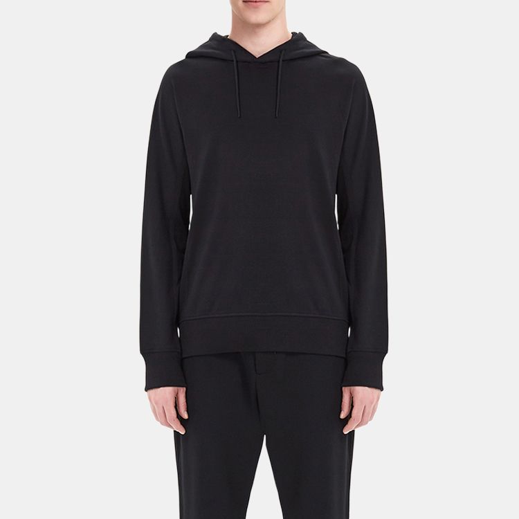 Y-3 Sweatshirts Unisex Black Hooded Moderate Straight Fit FJ0354