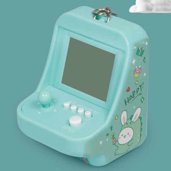 Аркадный игровой автомат 26 классических игровых режимов Поддержка музыки с брелоком Развлечения Мини игра из строительных блоков Ретро игровая консоль для детей