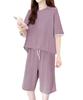 Three Joy Loungewear Loungewear for Spring and Loose Short Cute Top and Bottom Plus Sizes Size S Women's Pajamas, Summer, Fit, Sleeves, Set,