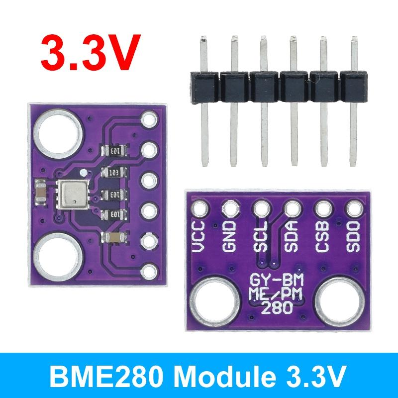 TZT BME280 3.3V 5V Digital Sensors Temperature Humidity Barometric Pressure Sensors Module I2C SPI 1.8-5V BME280 Sensors Module