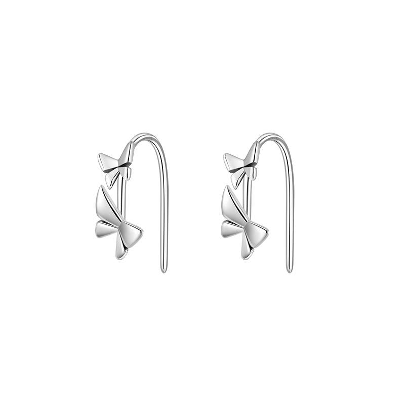 Серьги-бабочки женские легкие роскошные серьги-гвоздики Niche Design Sense French Temperament летние ежедневные серьги для поездок на работу