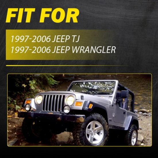 2X Interior Door Pull Handle Grab 5ES43DX9 For 1997-2006 Jeep Wrangler & TJ USA