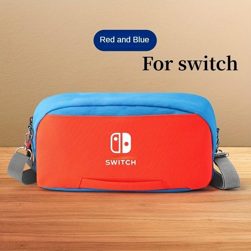 Многофункциональная сумка для хранения Nintendo Switch с мягкой плюшевой подкладкой, портативная, вместительная, водонепроницаемая сумка через плечо