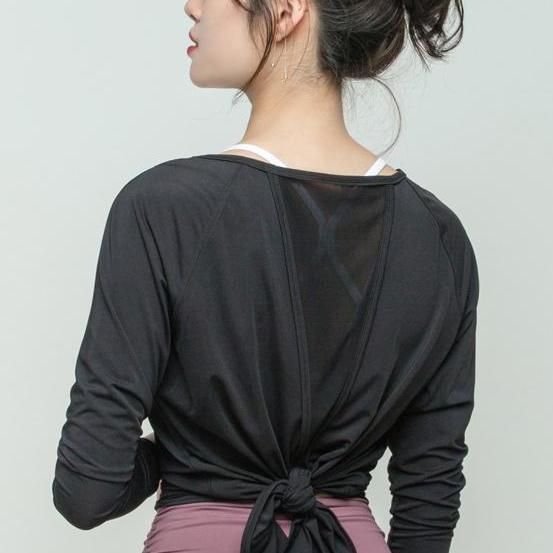 Yoga clothes, tops, women's loose fitness clothes, quick-drying clothes, breathable and thin sports long-sleeved blouses, running thin fitness clothes