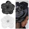 Large 3D Beaded Flowers Stitch Decorative Cloth Fabric Collar Flower  Wedding Party