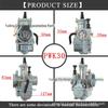 PWK Carburetor for Off-road Vehicles & ATVs - Sizes 21mm to 34mm