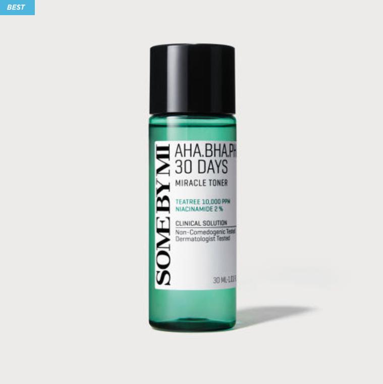 SOME BY MI AHA BHA PHA 30 Days Miracle Toner 30 мл | Отшелушивающий тоник в дорожном формате