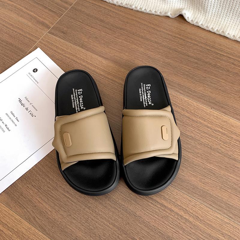 Internet Celebrity French Fairy Style Thick-soled Slippers Female 2025 New Outer Wear Summer Skirt Heightening Cool Slippers