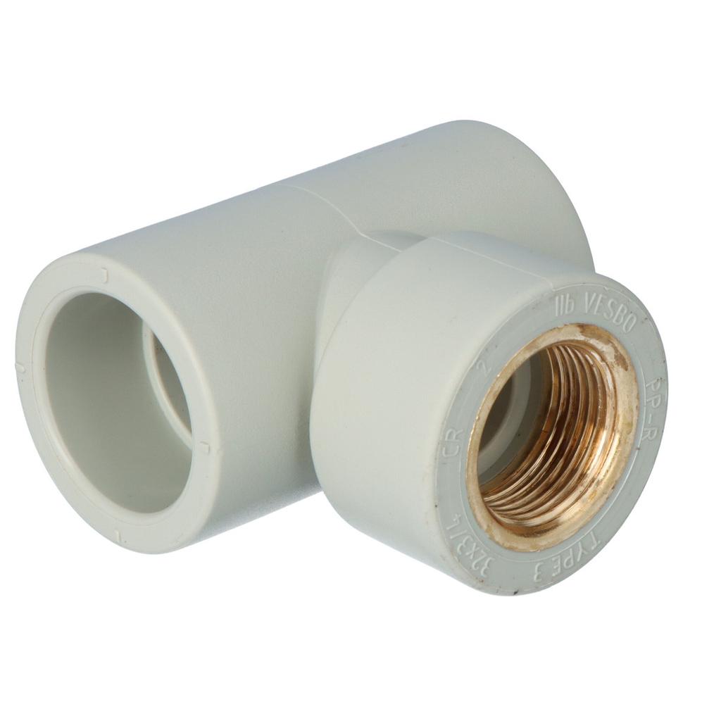 PP tee with brass female thread 32/3/4 ONNLINE