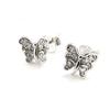 Les Trésors De Lily [I9835] - Серебряные серьги «Бабочки» Серебро белое (родиевое покрытие) - 7х8 мм