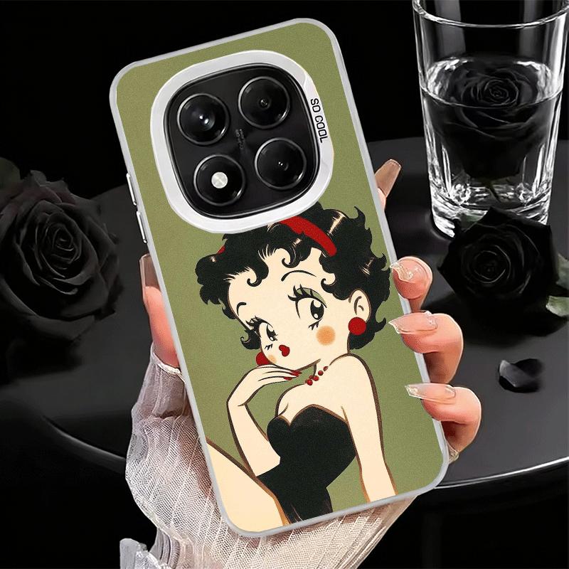 B-Bettys B-Boops Girl Soft Phone Case for Xiaomi Redmi Note 13 14 15 Pro Plus 12S 12 11S 11 11T 10S 10 Shockproof Cover Back She