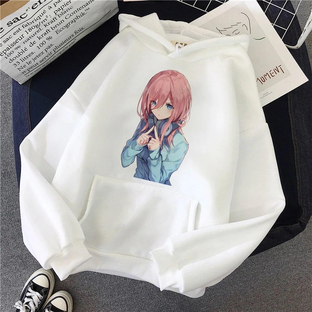 Quintessential Quintuplets толстовки женские пот y2k y2k эстетичный топ с длинными рукавами 90-х годов спортивный костюм женская готическая одежда унисекс