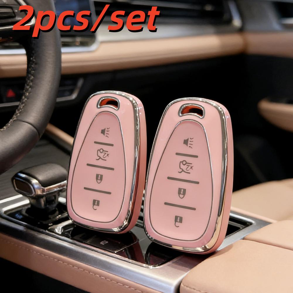 2 шт. Чехлы для корпуса автомобильного ключа для Chevrolet Chevy Spark Cruze Malibu Camaro Equinox Traverse Sonic Bolt Trax