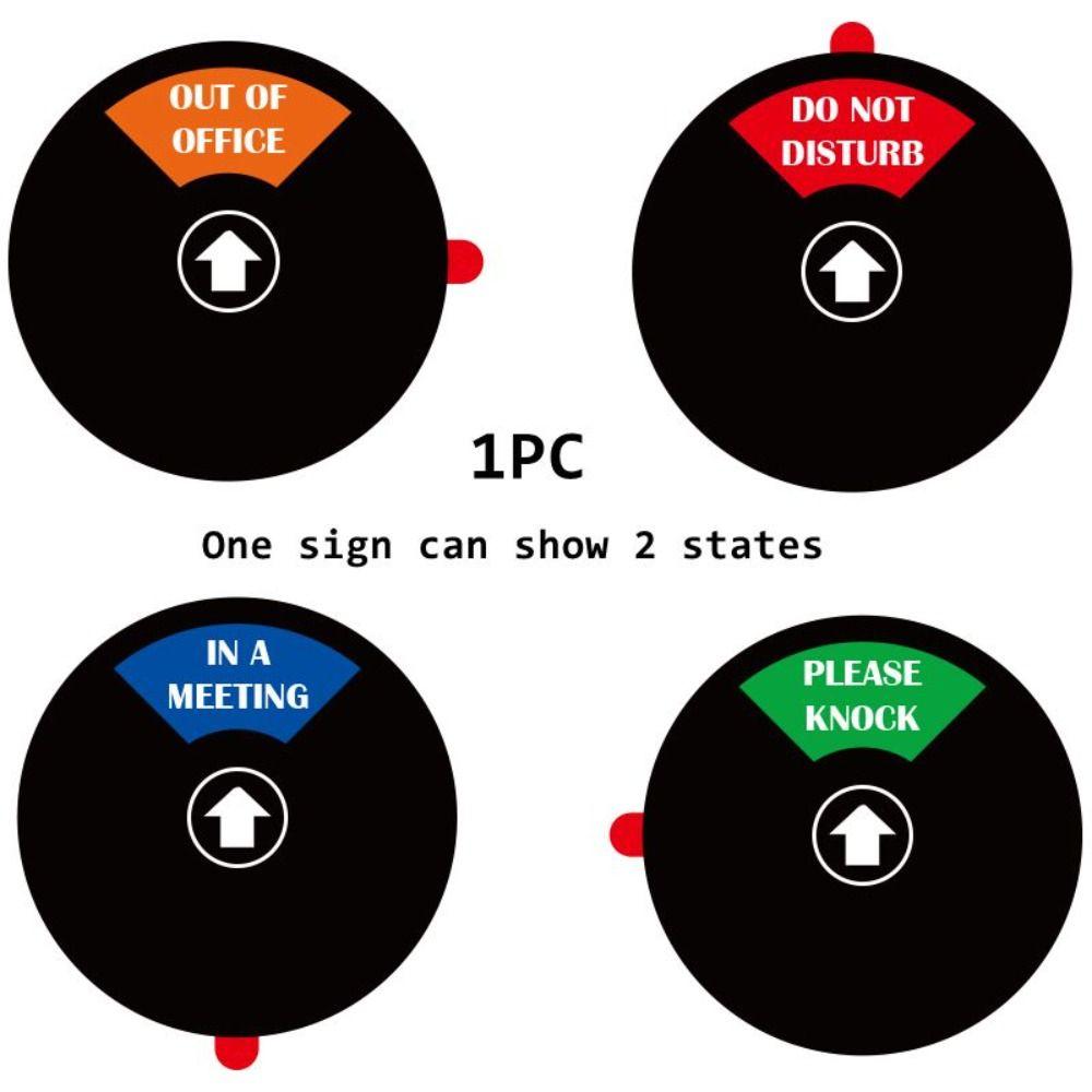 ABS Office Door Sign Waterproof Door Slider Signs Convenient to Use Reminder Signs  Meeting Room