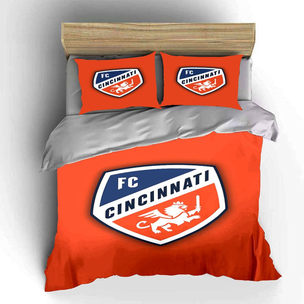 FC Cincinnati Logo Bedding Set Bedding Duvet Cover Set Duvet Cover Pillowcases (1 * Duvet Cover 2 * Pillowcases, without duvet insert)