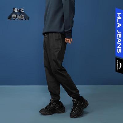 Мужские повседневные брюки-джоггеры HLA Black Whale на кулиске