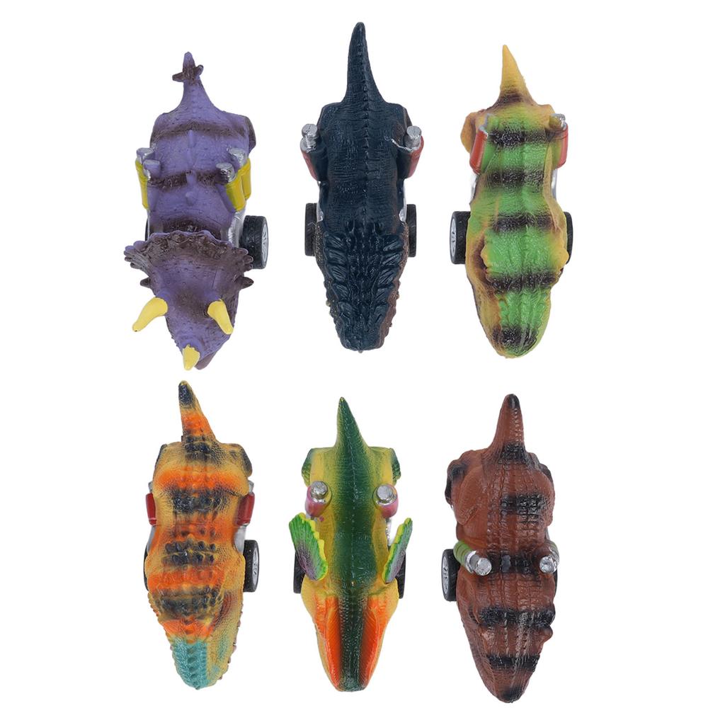 6шт игрушки динозавры инерционные машинки обучающие интерактивные искусно изготовленные игрушечные машинки динозавры набор для