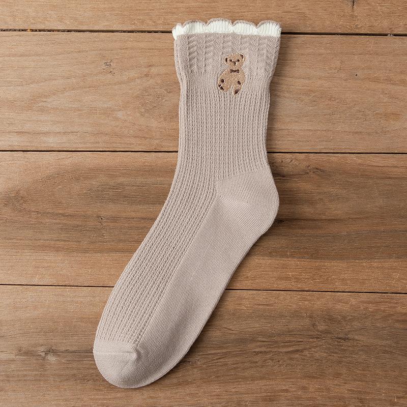 Female Spring and Autumn Fashion New Cotton Lovely Tube Socks