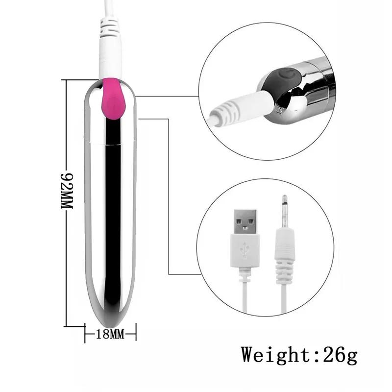 Mini Bullet Vibrator Sex Toys for Women 10 Speed Strong Vibration USB Rechargeable G-spot Massager Adult Toy