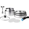 Arthur Martin AM0025 Removable 10-piece Cookware Set Stainless Steel Saucepan with Pouring Spout Removable Handle All Fe63