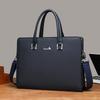 Men's Large Capacity Business Briefcase and Shoulder Messenger Bag
