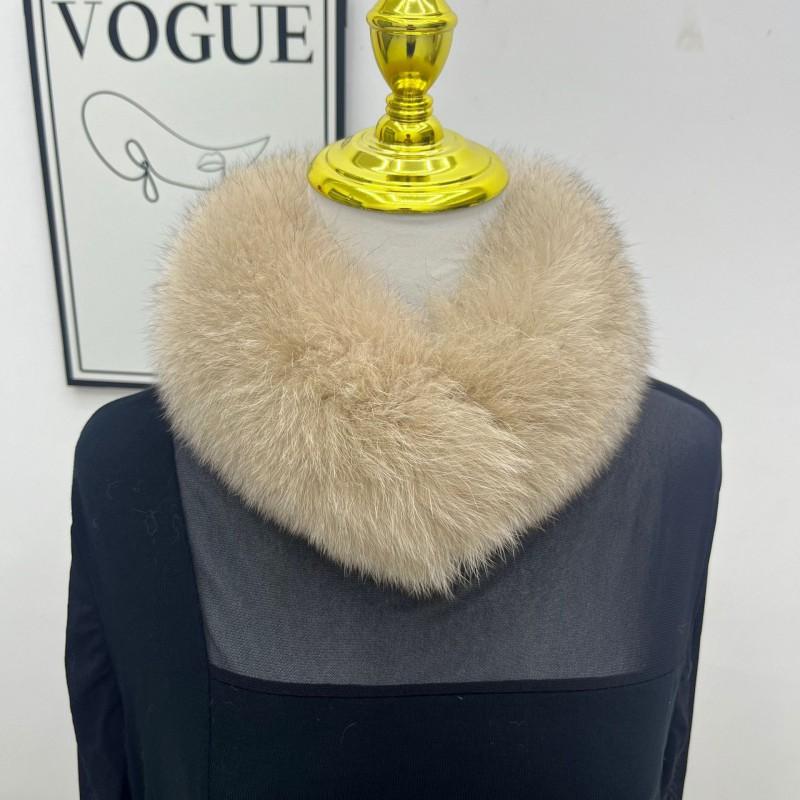 Real Fox Fur Neck Warmer Women Winter Scarf Thick Handmade Magnetic Street Style